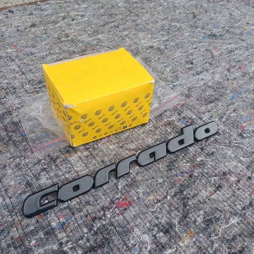 Corrado rear script badge - vw,