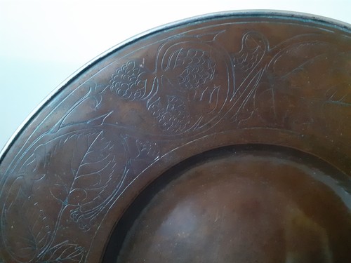 Arts crafts engraved copper - crafts,
