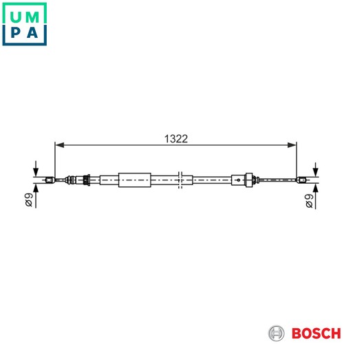 Cable pull parking brake 987 - parking, 1