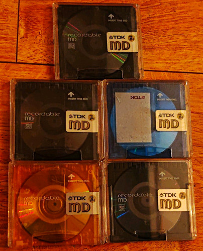 Tdk minidisc recordable - 5x,