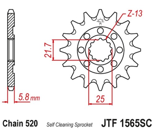 Front sprocket 2141 - sprocket,