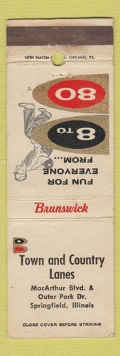 Matchbook cover town - cover,