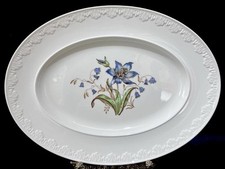 Wedgwood Corinthian “Hampton Court” Embossed Vintage Oval Serving Platter 13.5”