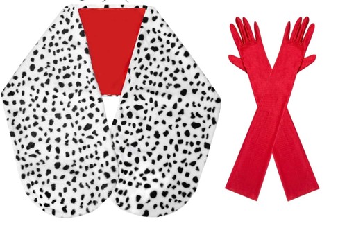 Cruella costume book day fur - costume,