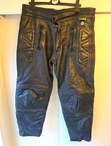 Akito black leather motorcycle - leather,