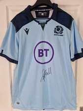 Finn Russell Signed Scotland Rugby Shirt, Six Nations (4) *COA*