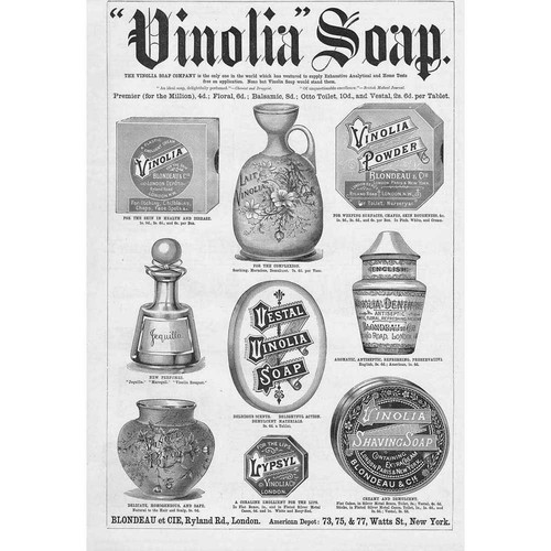 Vinolia soap product package - vinolia,