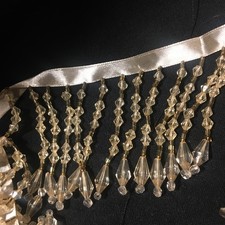 Beaded Fringe Trim Tassel Curtain Lampshade Dressmaking Craft 1 Metre 50cm