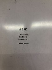 KAESER M38D SCREW COMPRESSOR PARTS MANUAL