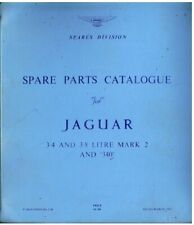 JAGUAR MK2 3.4 , 3.8 & 340 SALOON (1959-69) ORIGINAL FACTORY PARTS CATALOGUE