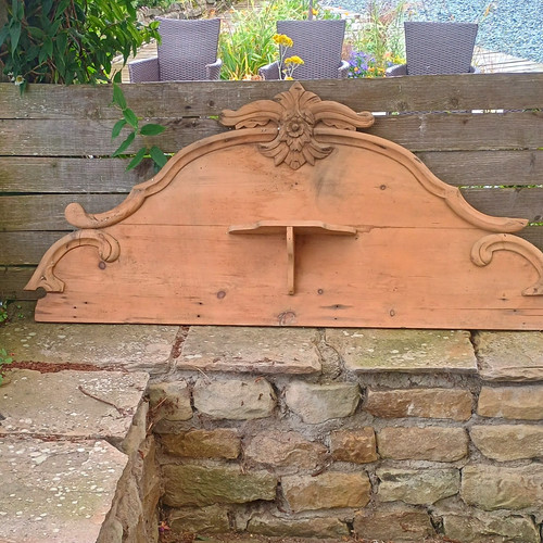Carved wooden headboard - wooden,