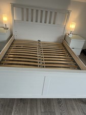 IKEA Hemnes White Double Bed