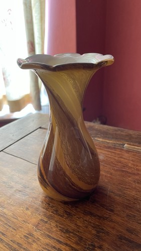 Alum bay glass vase - alum, yellow