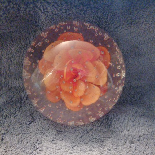 Vintage art glass paperweight - vintage,