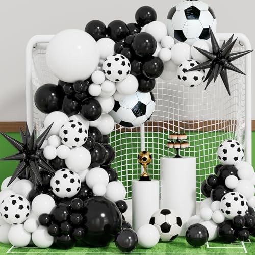 Football balloon arch garland - football,