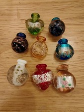 8 glass Vases  bottles  jars