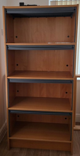 Filing cabinet with drop - drop, down
