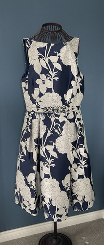 Eliza floral sleeveless navy - j,
