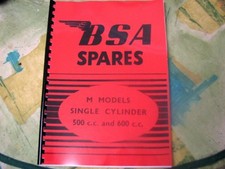 Bsa parts book 1949 m - parts, 1949-55