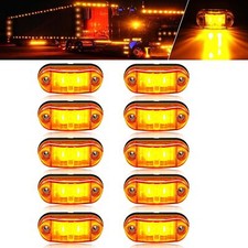 12V 2 LED Orange Amber Side