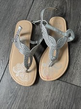 Girls Silver Sandal F&F