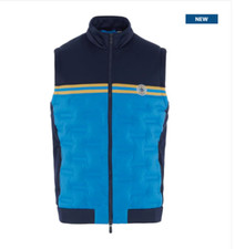 Penguin Insulated Mixed Media Golf Gillet (Blue)