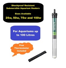 Small Aquarium Heater 25W 50W