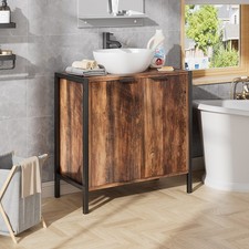 Rustic Brown Bathroom Under