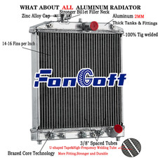 Aluminium 3 Row Radiator For