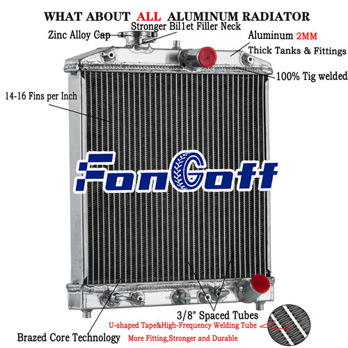 3row radiator alu for - alu,