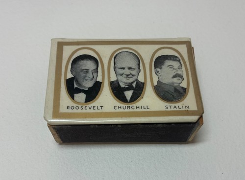 Wwii matchbox holder roosevelt - matchbox,