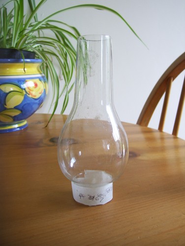 Small clear glass oil - oil, lamp