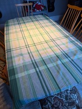 Vintage large Tablecloth Green