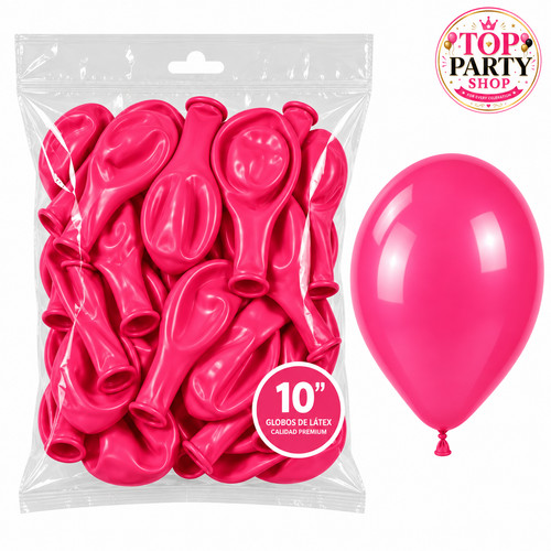 Inch plain latex balloons - 10,