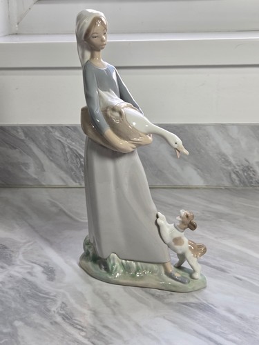 Lladro girl with goose and - lladro,