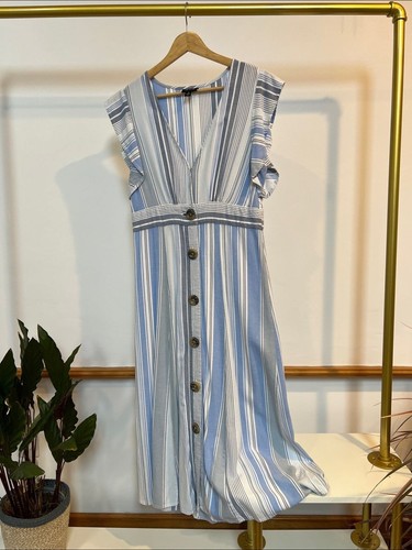Blue and white striped - a.n.a,