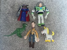 Toy Story Disney Figure Bundle Zurg 6" With Sound Rex Buzz Buttercup Woody