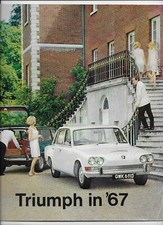 1967 Triumph brochure: Triumph 2000, Herald, 1300, GT6, Vitesse, Spitfire & TR4A