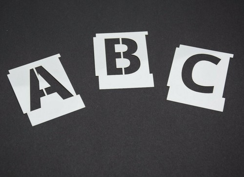 Alphabet letter stencils - stencils, set