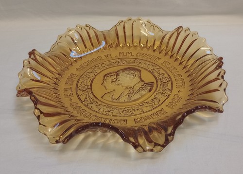 1937 commemorative amber glass - 1937,