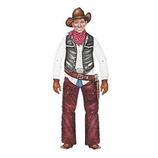 Cowboy jointed decorative - cowboy,