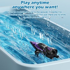 Purple Remote Control Boat