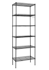 6 Tier Wire Metal Shelving Unit Organizer Garage Kitchen Office Storage Rack