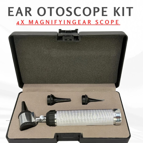 Ear otoscope kit magnifying - 4x,