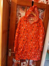 George Asda Uk Ladies Size 12-14 Pack Away Coat  Pink & Umberellas Colour 