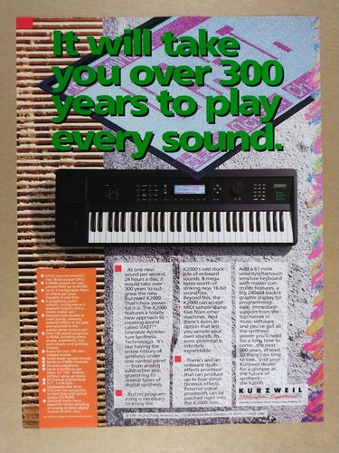 1991 kurzweil k2000 - 1991,