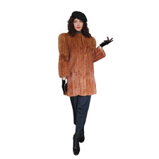 Vintage 1940s Brown Ermine Fur