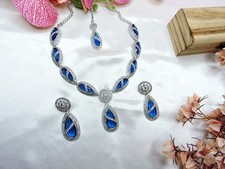 Blue Indian bollywood bridal