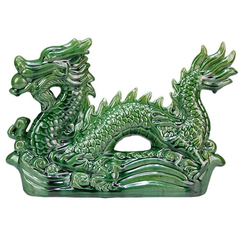 Chinese green ceramic dragon - chinese,