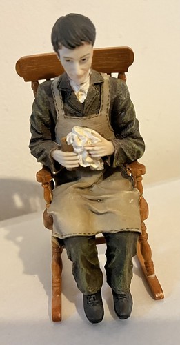 Dolls house resin - house, man